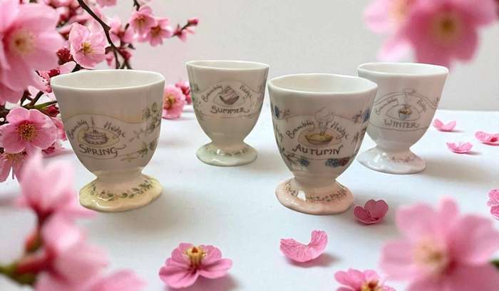 Egg cups Royal Doulton Seasons