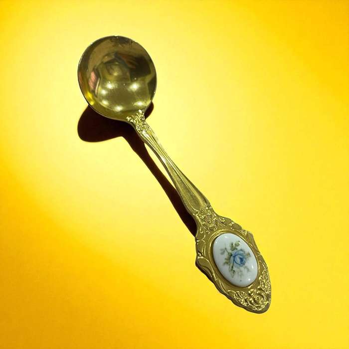 Sugar spoon Eetrite gold plated(NR19)