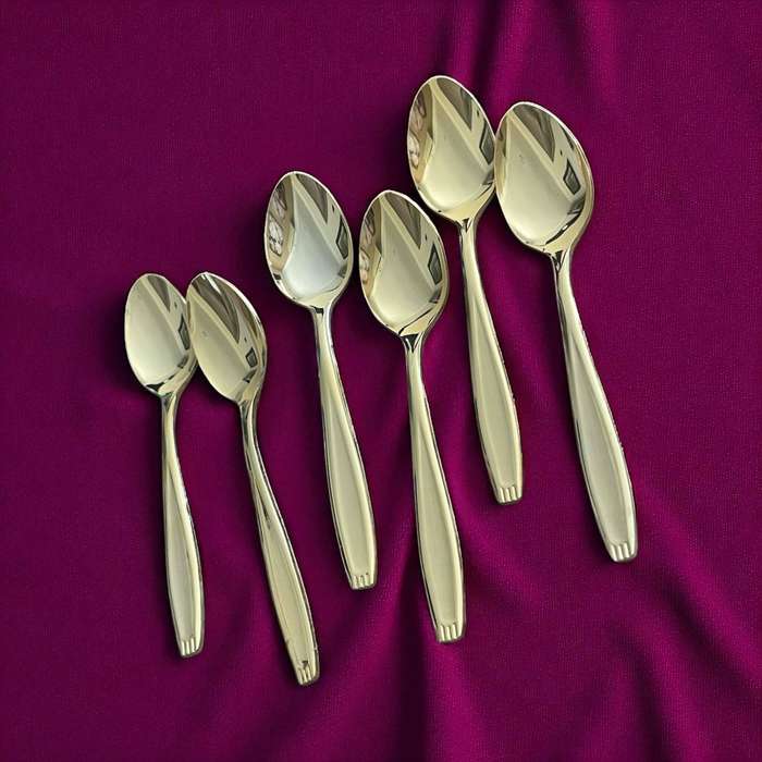 Teaspoons gold plated x6