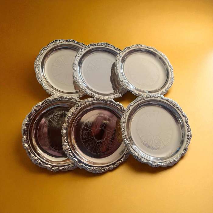 Coasters gold gilted x6
