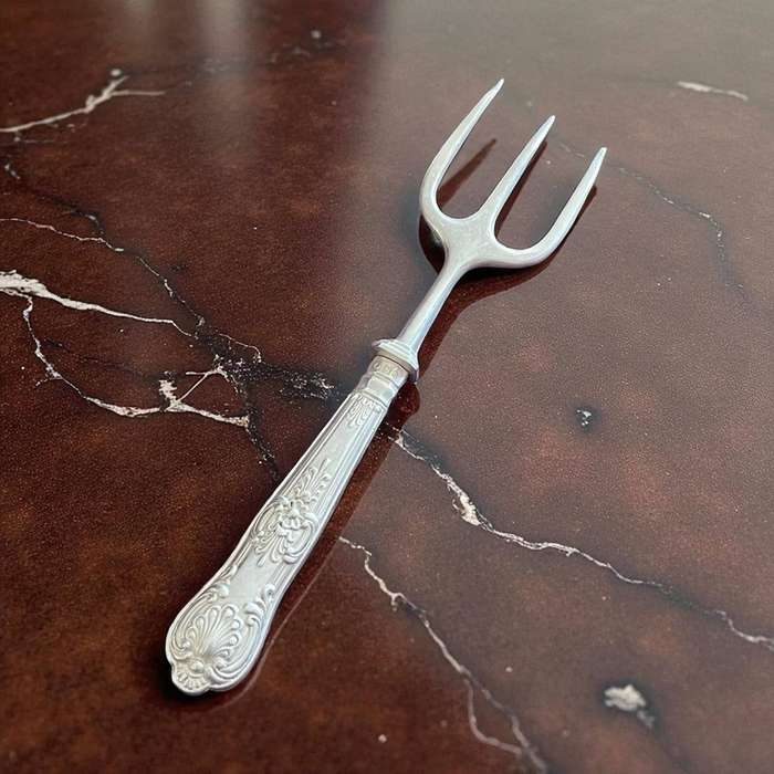 Pickle/pastry fork Sterling silver(NR45)antique