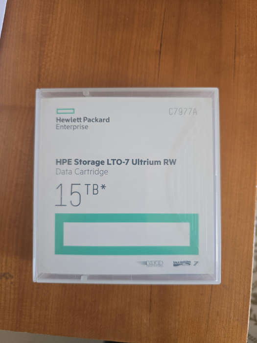 HPE Storage LTO-7 Ultrium RW Data Cartridge 15TB