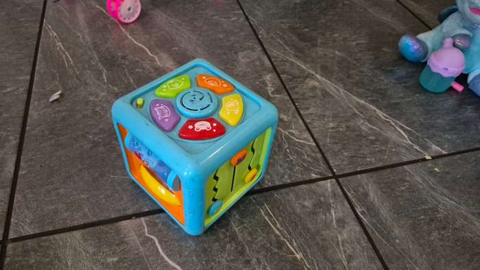 Club Pets Baby Unicorn, doll pram, activity cube and bristle blocks