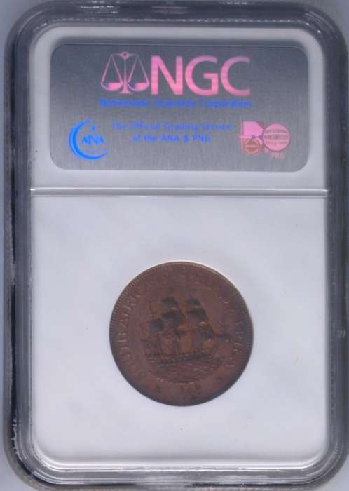 1949 SA Union half penny NGC PF63 RB - only 800 proof coins minted