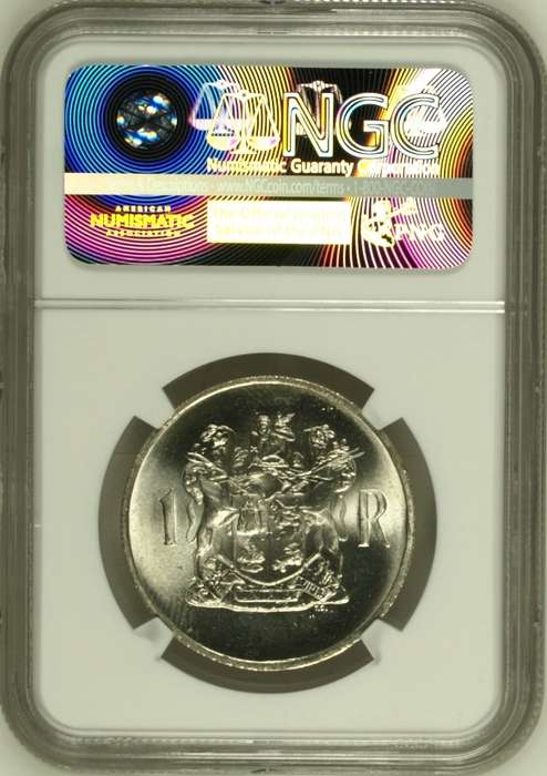 1969 RSA silver rand English NGC MS64