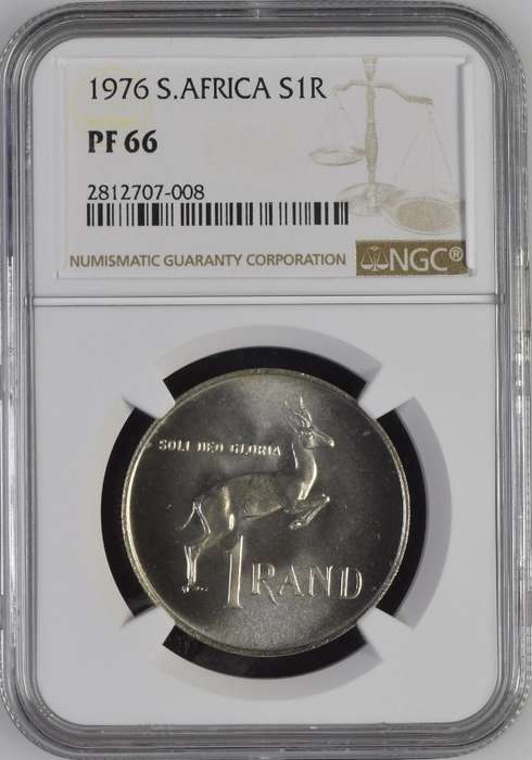 1976 RSA proof silver R1  NGC PF66 - only 8 graded higher @ NGC