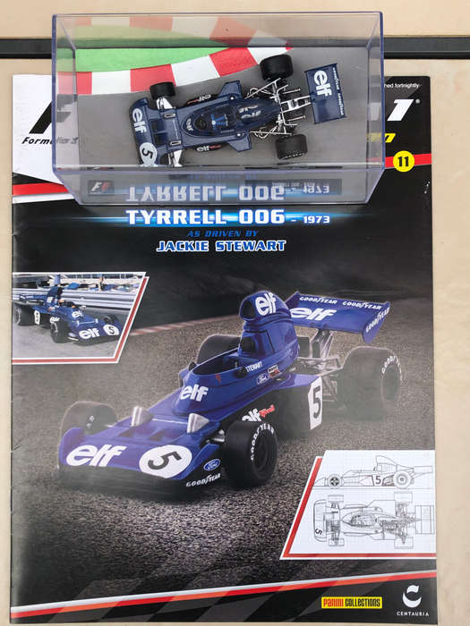Tyrrell 006, 1973 (#5, Jackie Stewart) + magazine