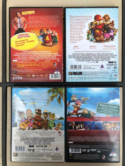 Alvin & The Chipmunks Film Franchise DVD Bundle