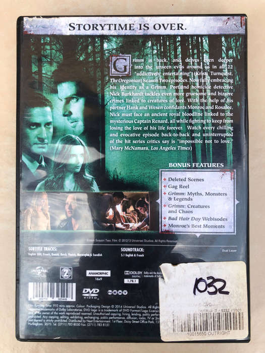 Grimm (2nd Season) DVD Bundle