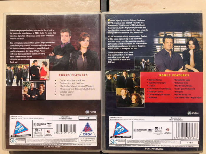 Castle (2nd & 3rd Season) DVD Bundle