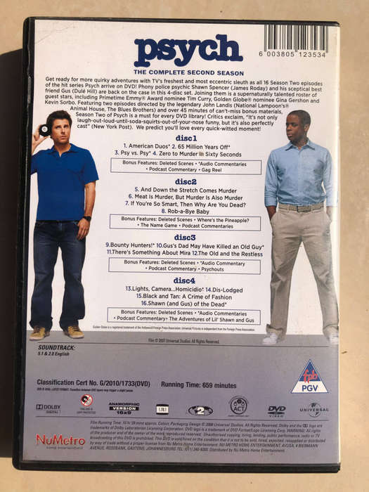 Psych (2nd Season) DVD Bundle