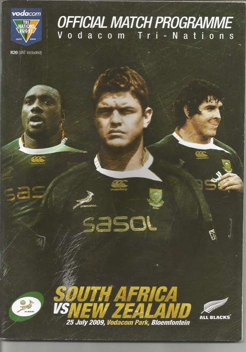 Collectable South Africa vs New Zealand Rugby Programmes x 4 in Mint Condition