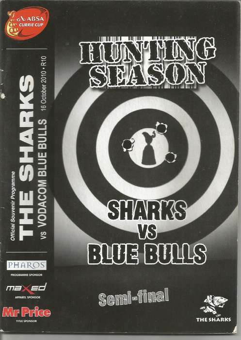 Collectable Sharks - Hunting Season - Rugby Programmes x 5 in Mint Condition