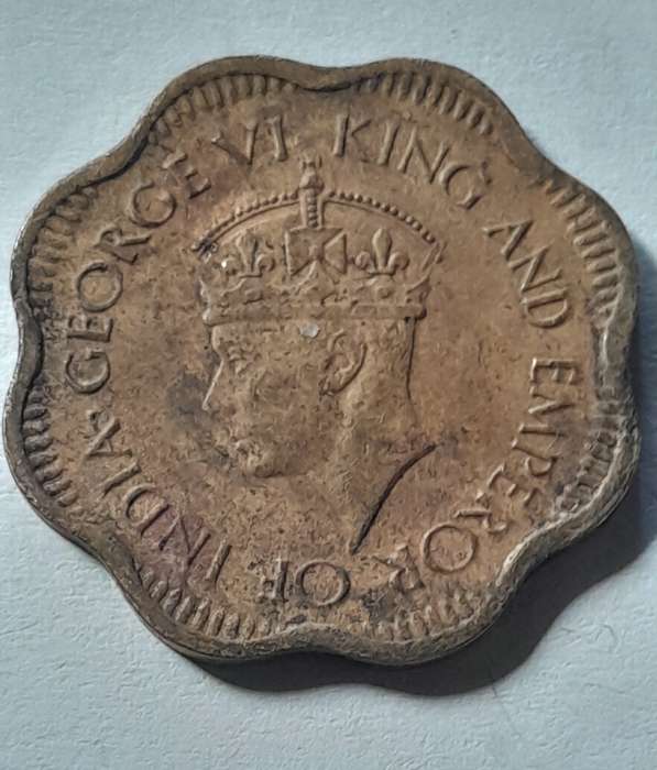 Ceylon 10 Cent coin  1944
