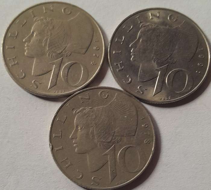 3 x Osterreich Coins