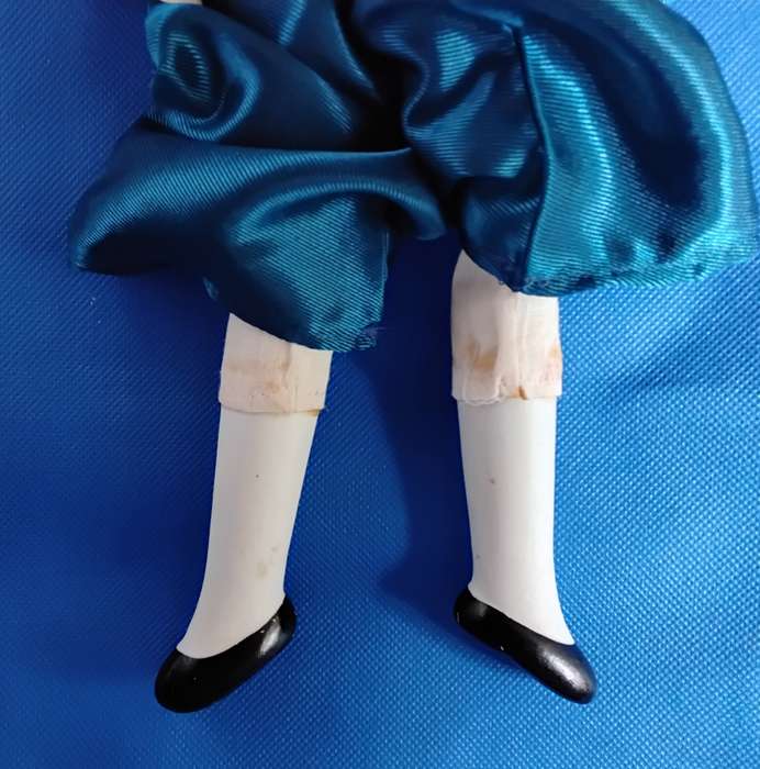 Vintage French Style Pierrot Teardrop Porcelain Doll