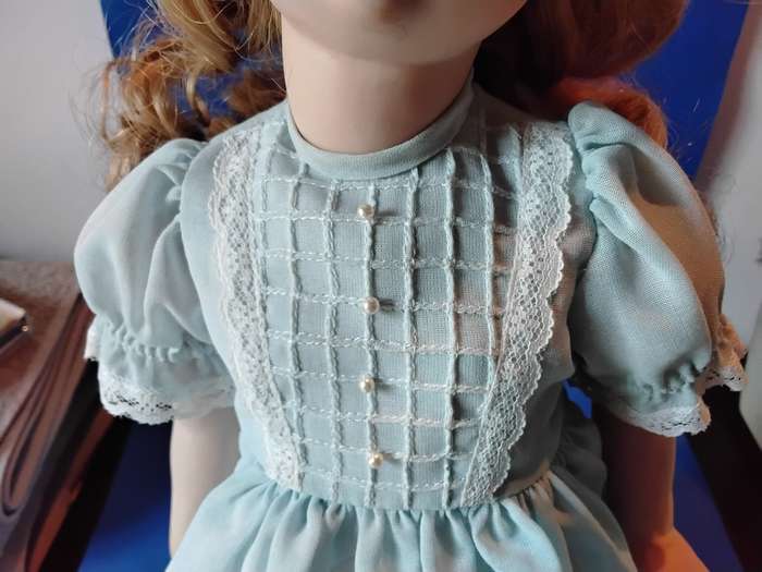 Vintage Paul Collection Full Porcelain Body Doll on Stand