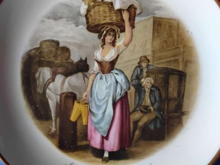 Tuscan Fine English Bone China "Cries of London" Strawberry Seller Display Plate