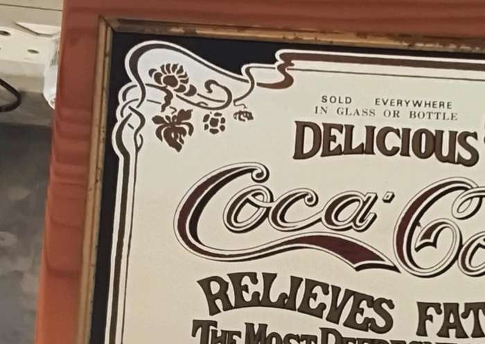 Coca-Cola Vintage Framed Bar Mirror