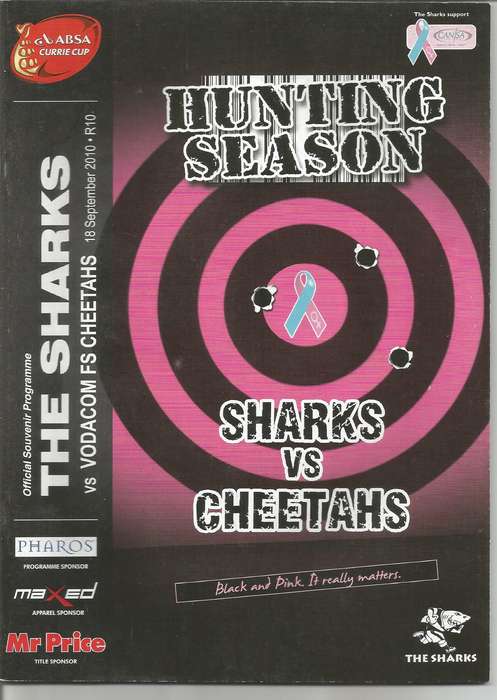 Collectable Sharks Rugby Mint condition Programmes x 4