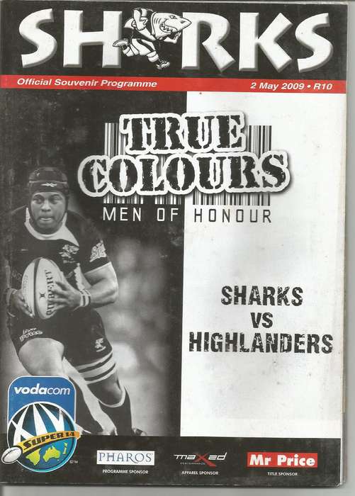 Collectable Sharks - True Colours - programmes x 4