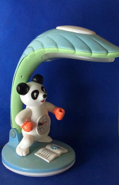 Childrens Panda Reading Light and Alarm Clock