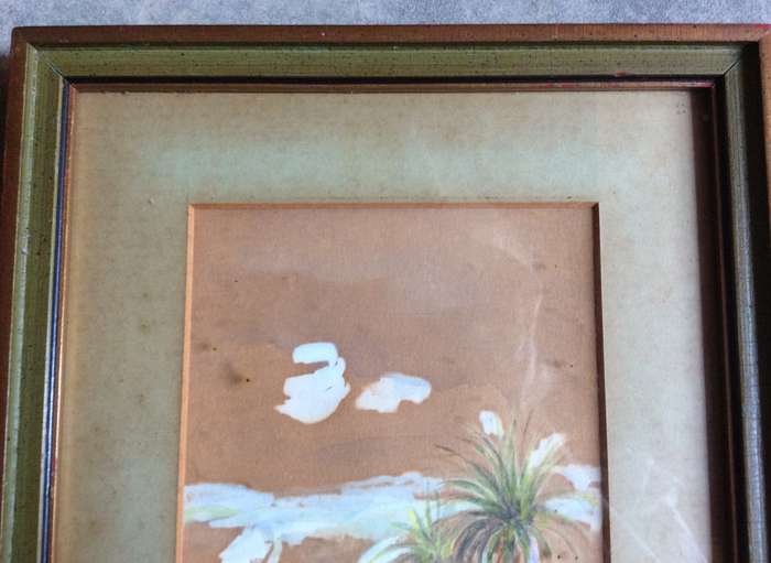 Three Miniature Painting Collage -  Signed  DN Thorne