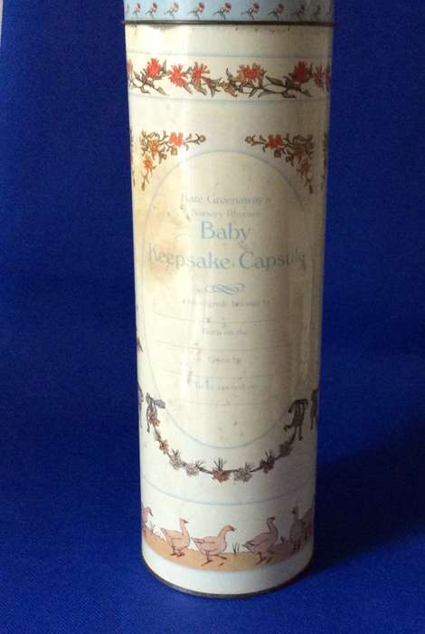 Vintage Kate Greenaway's Nursery Rhyme Baby Keepsake Capsule