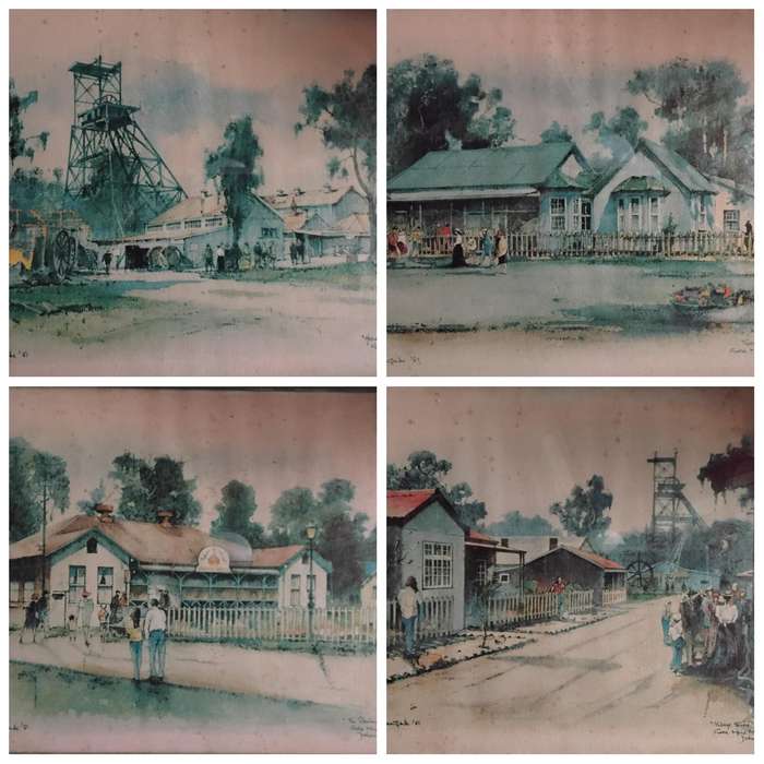 Philip Bawcombe Water Colour x 4 Framed