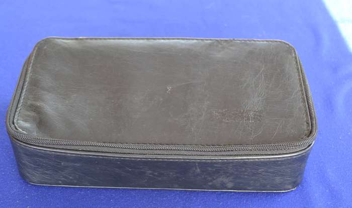 Assorted Ball Point  Pens in Leather Case - 14 Pieces