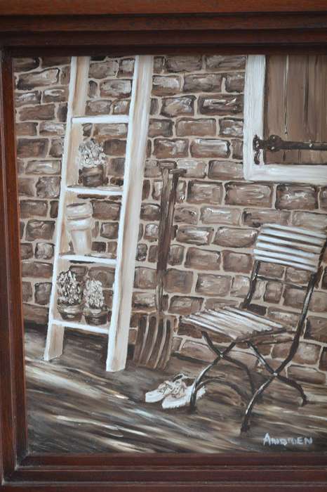 Original Oil on Board Painting Signed Andrien
