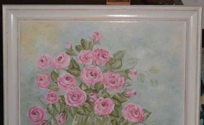 Liz McAlery Large Original Oil on Canvas Still Life