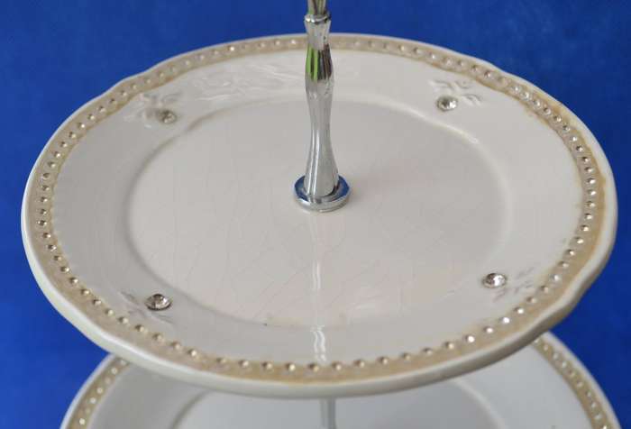 Vintage 3 Tier Porcelain Cake Stand