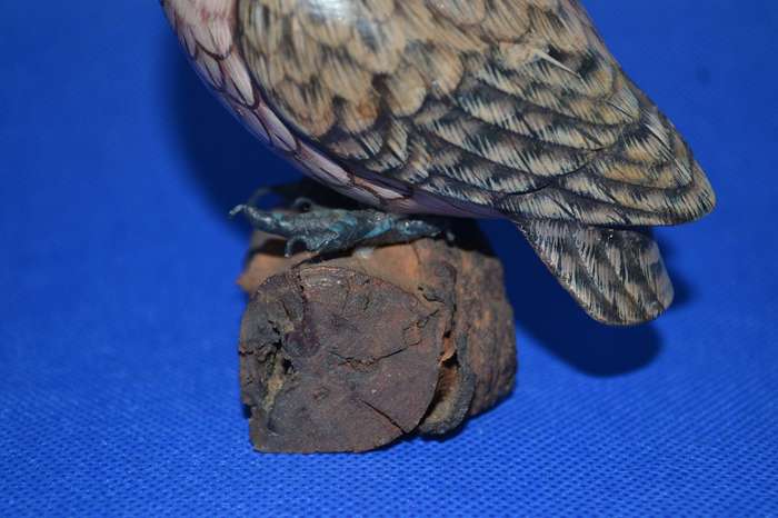 Vintage John J Maddison Co Owl hand Carved Figure