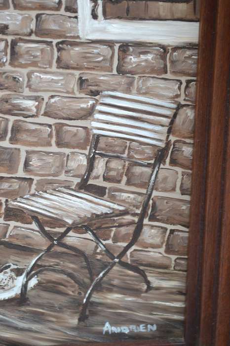 Original Oil on Board Painting Signed Andrien