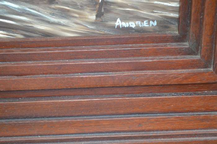Original Oil on Board Painting Signed Andrien