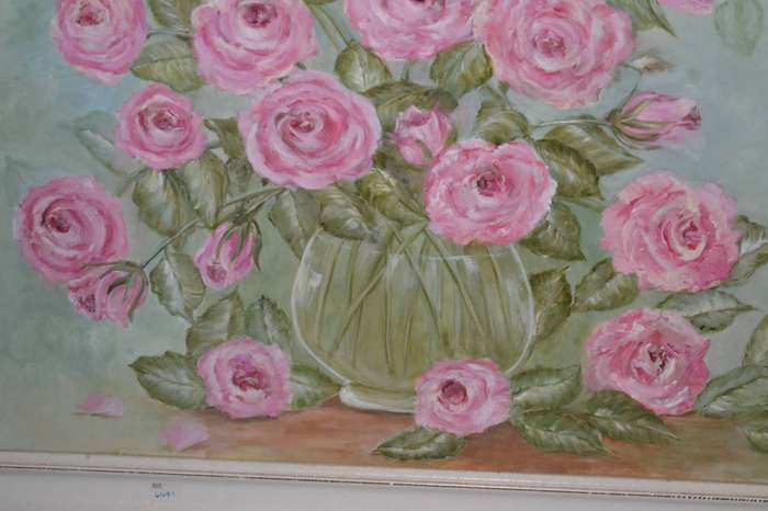 Liz McAlery Large Original Oil on Canvas Still Life