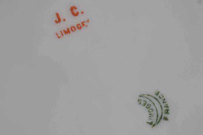 Limoges Antique (c1891 - 1914) Serving Bowls and Luncheon Plates- 6 Pieces