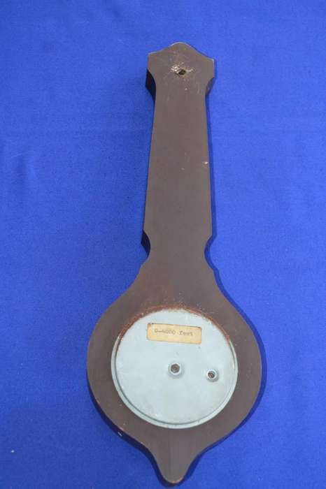 Sundo Germany Vintage Mahogany Banjo Style Thermometer and Barometer