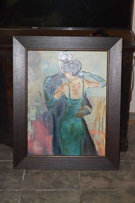 Dominguez Original Painting on Board - Framed