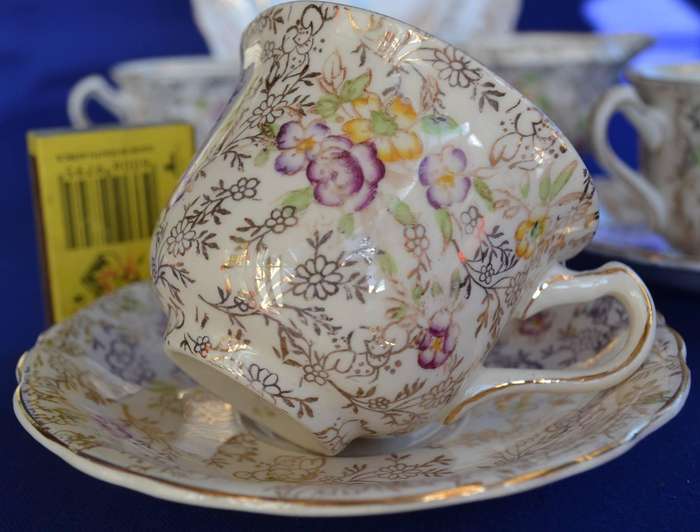 James Kent Part Tea Set and Colclough Side Plate - Vintage