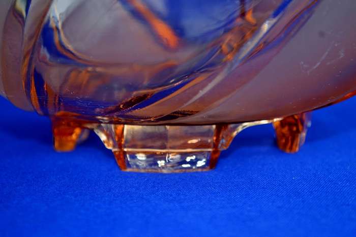 Art Deco Pink Glass "Primus" Bowl c1930's