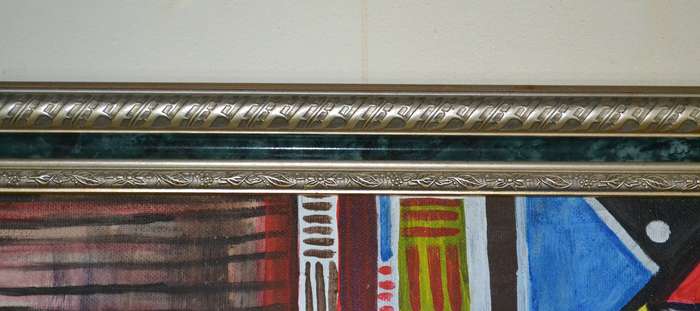 Large Original  Painting - Vibrant Ethnic Design  Signed Masizwane