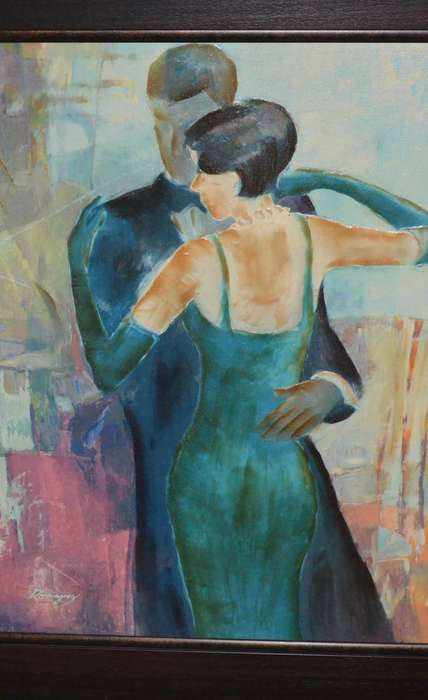 Dominguez Original Painting on Board - Framed
