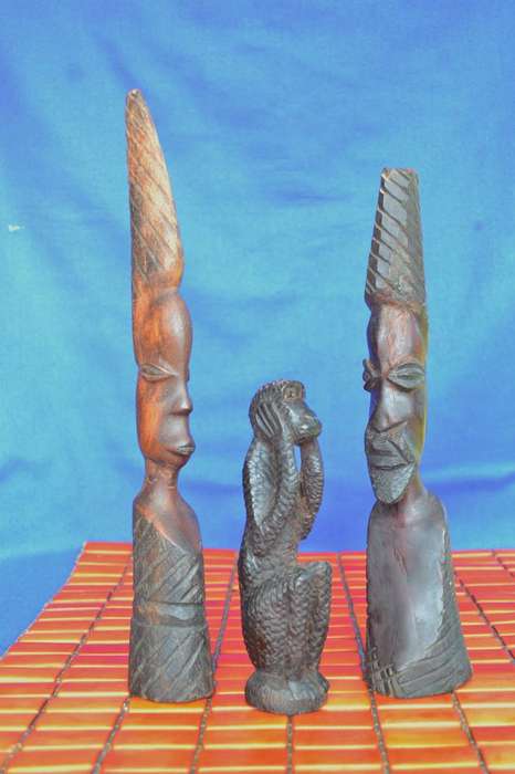 Three Small Tanzanian Wood carvings