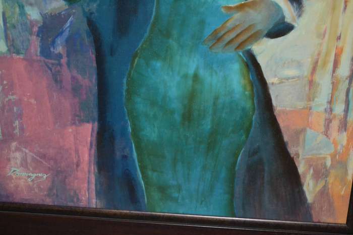 Dominguez Original Painting on Board - Framed