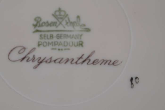 Rosenthal Pompadour Chrysanthemum Porcelain Plate