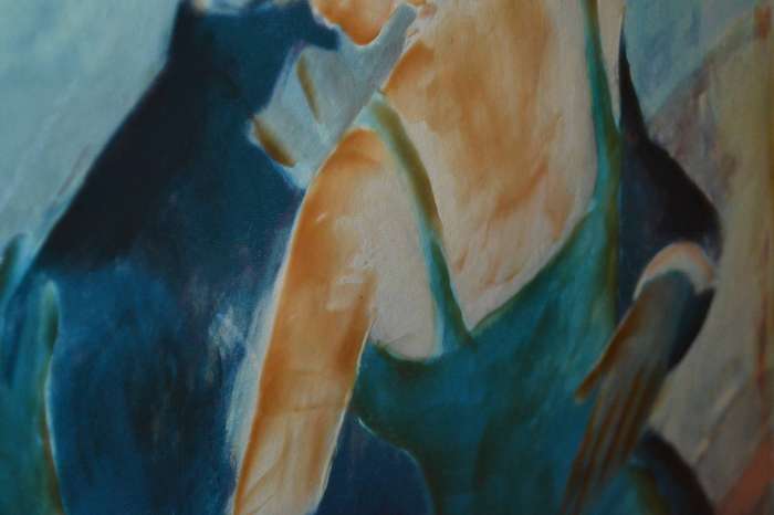 Dominguez Original Painting on Board - Framed