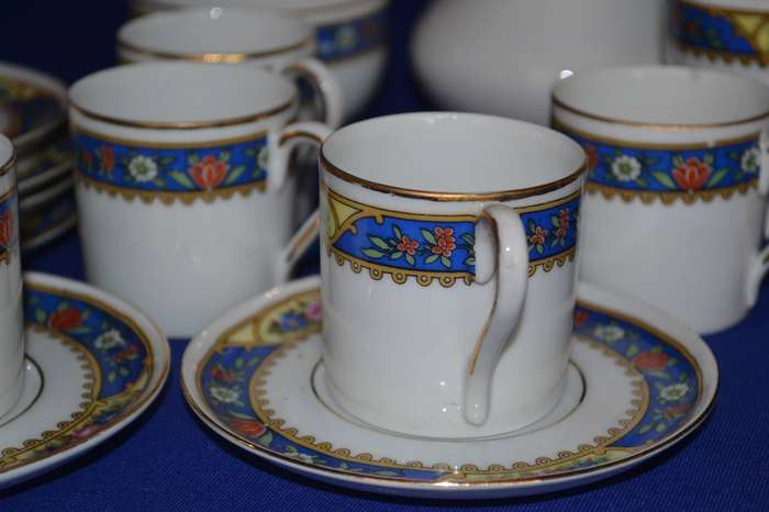 Vintage Porcelain Coffee Set - 18 Pieces