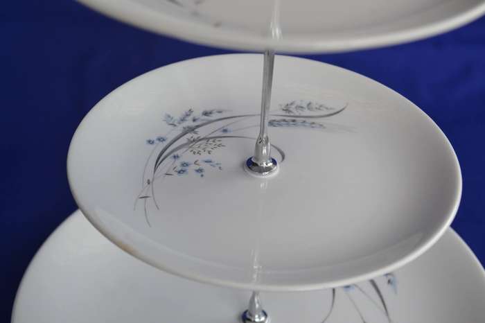Johnson Bros Snowhite Ironstone 3 Tier Cake Stand